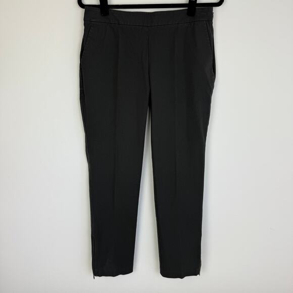 Eileen Fisher Womens Straight Ankle Stretch Career Pull-On Grey Dress Pant Small - Picture 1 of 8